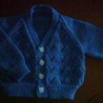 Blue lace childs cardigan