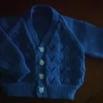 Blue lace childs cardigan